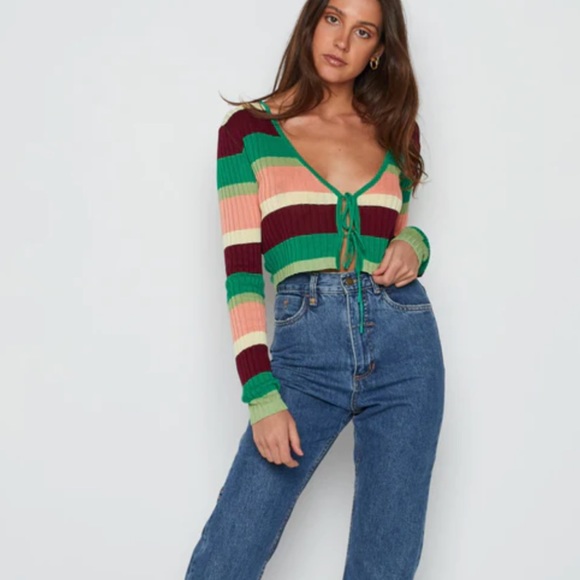 🌸Beginning Boutique | Godspeed Double Tie Knit Top - Picture 8 of 8